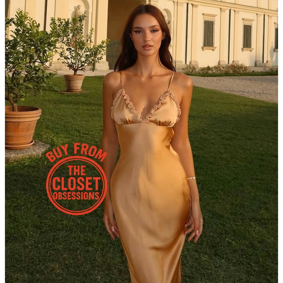 RARE!!! ZARA Satin Effect Slip Dress NWT - Picture 2 of 16